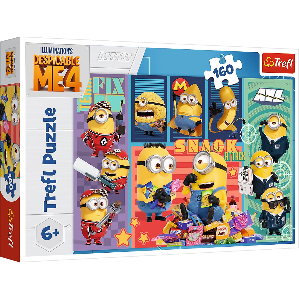 Jucării și jocuri - PUZZLE TREFL 160 DESPICABLE ME 4 LUMEA MINIONILOR
