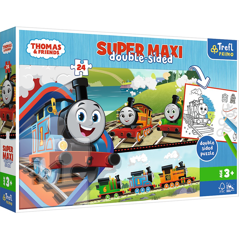 Jucării și jocuri - PUZZLE TREFL PRIMO 24 SUPER MAXI THOMAS SI PRIETENII