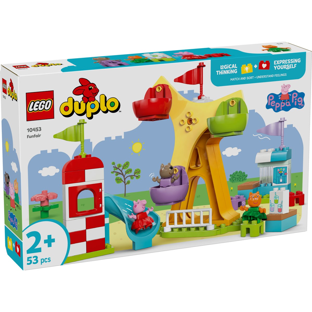 Jocuri educative și de societate - LEGO DUPLO TARG DE DISTRACTII 10453