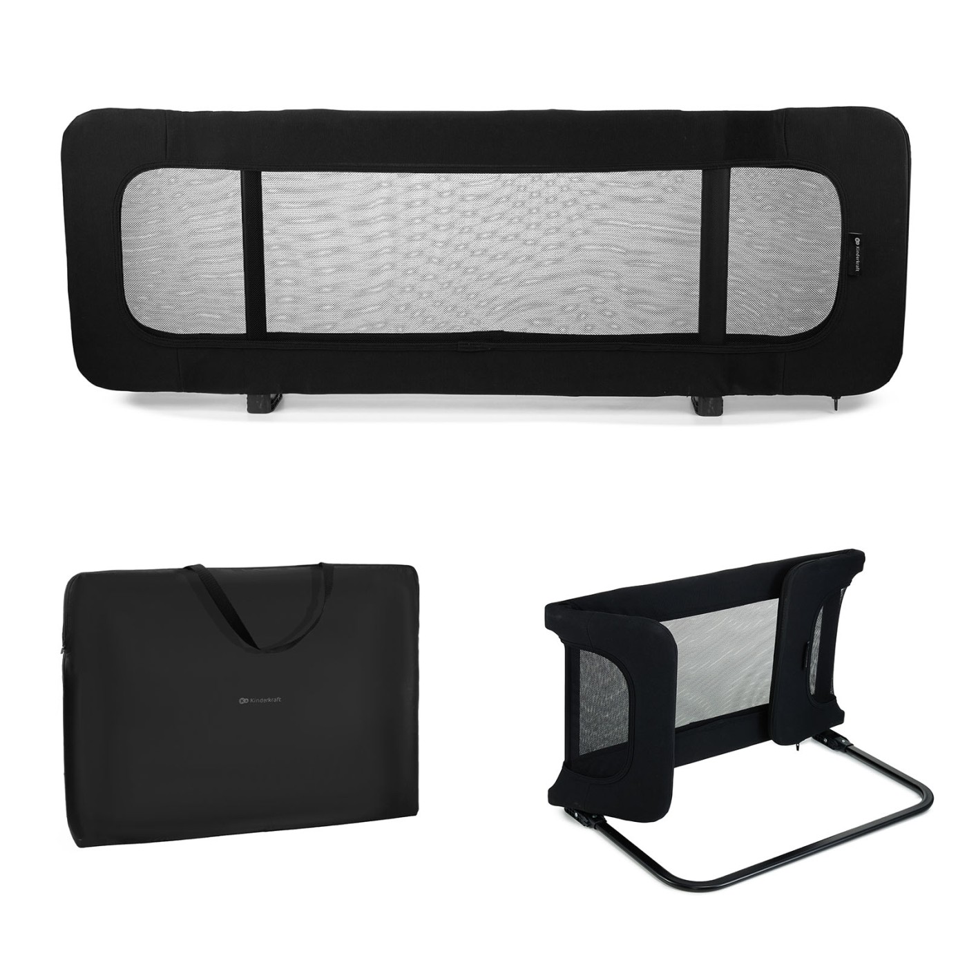 Jucării și jocuri - BARIERA DE PAT KINDERKRAFT GUARD AND DREAM BLACK