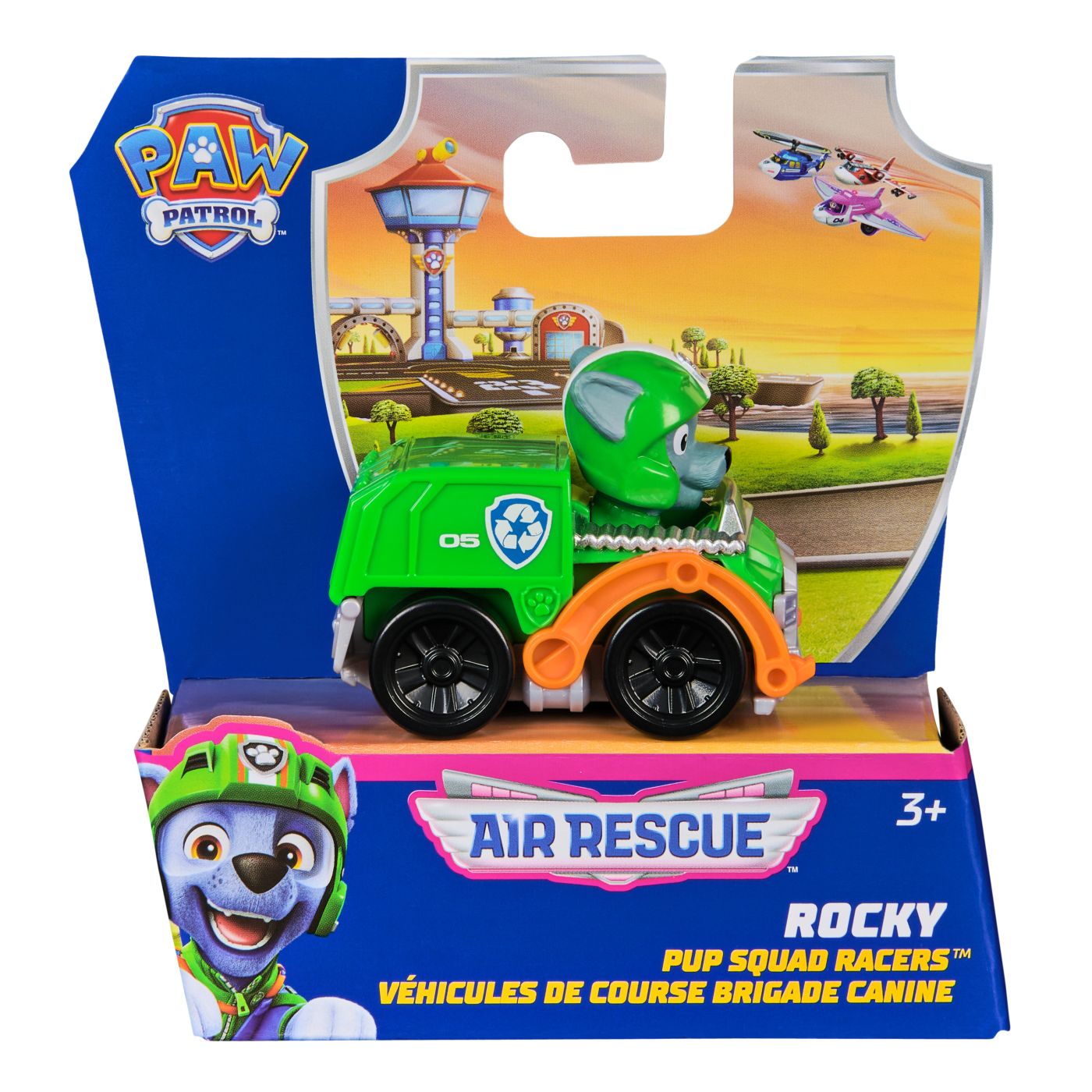 Jucării și jocuri - PATRULA CATELUSILOR PUP SQUAD RACERS AIR RESCUE VEHICUL METALIC ROCKY SCARA 1 LA 55