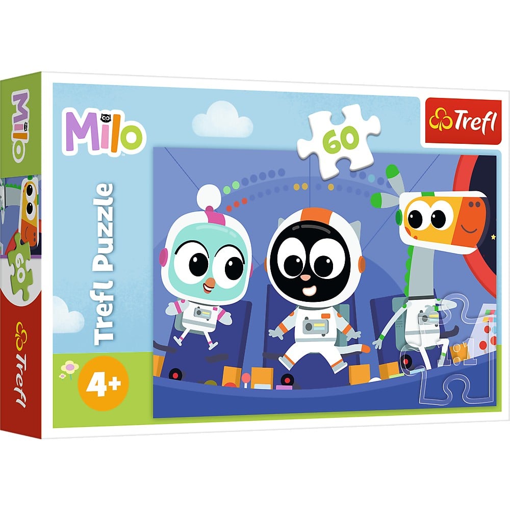 Jucării și jocuri - PUZZLE TREFL 60 PLANETA MILO INTALNIRE CU MILO