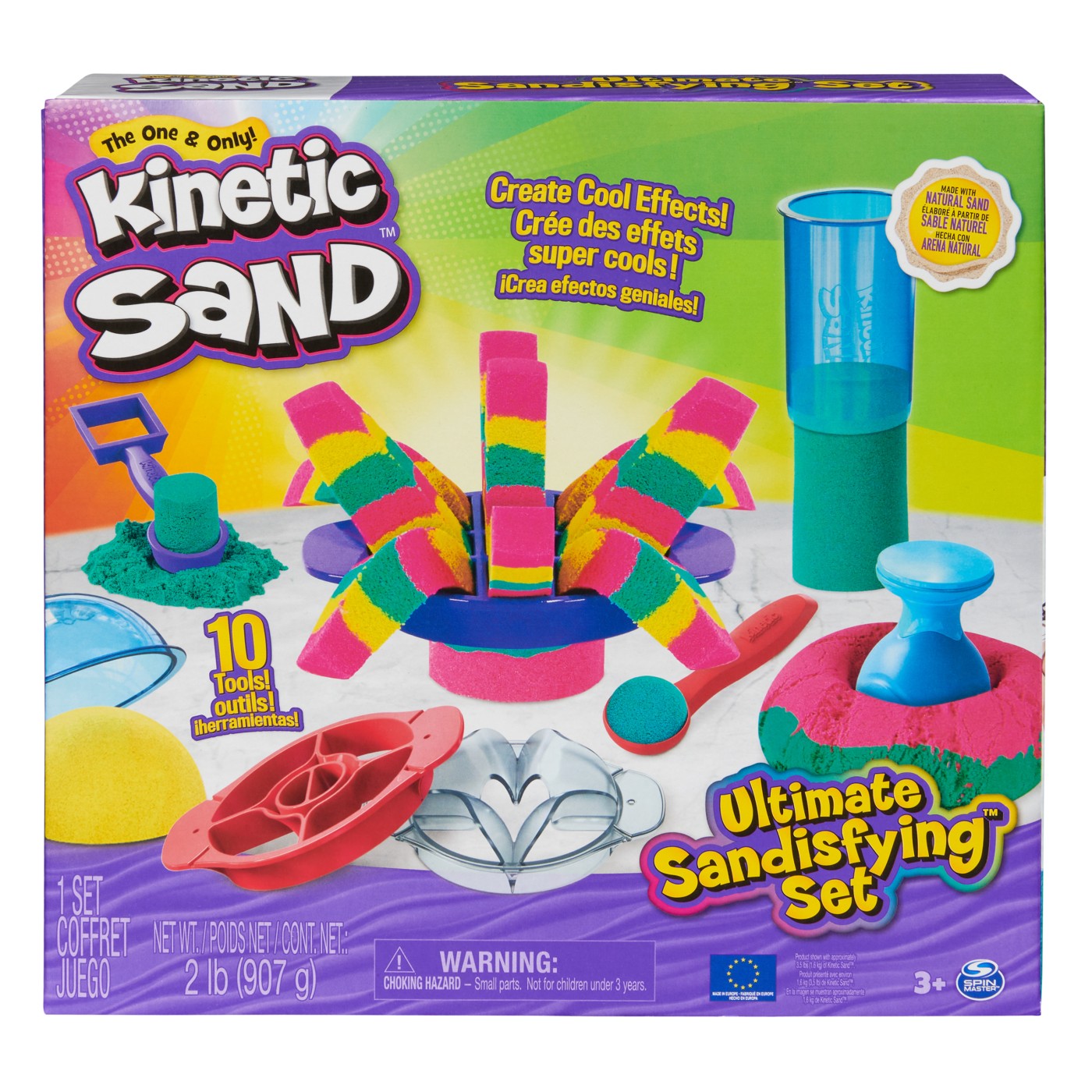 Plastilină și nisip kinetic - KINETIC SAND SET ULTIMATE SANDISFYING
