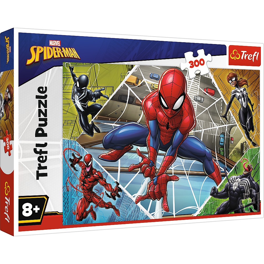 Jucării și jocuri - PUZZLE TREFL 300 MARVEL SPIDERMAN UIMITORUL OM PAIANJEN