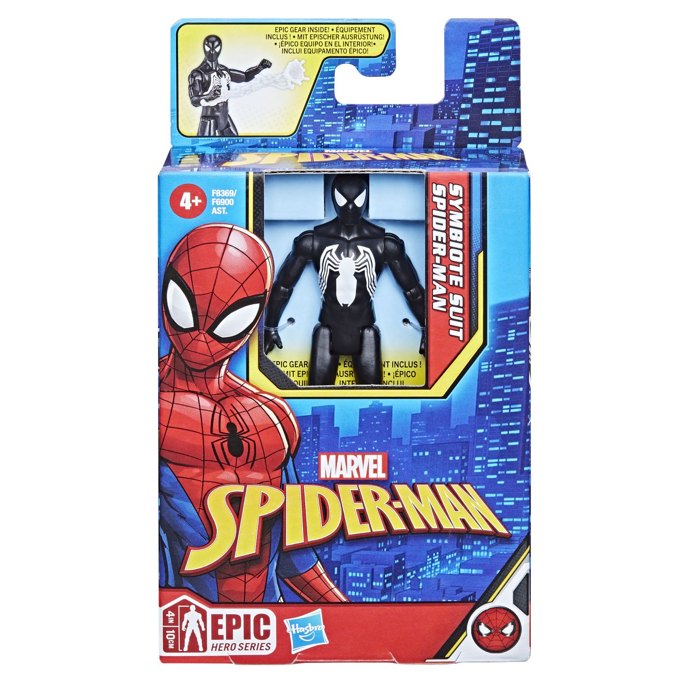 Jucării și jocuri - SPIDERMAN EPIC HERO FIGURINA COSTUM SYMBIOTE SPIDER MAN 10CM