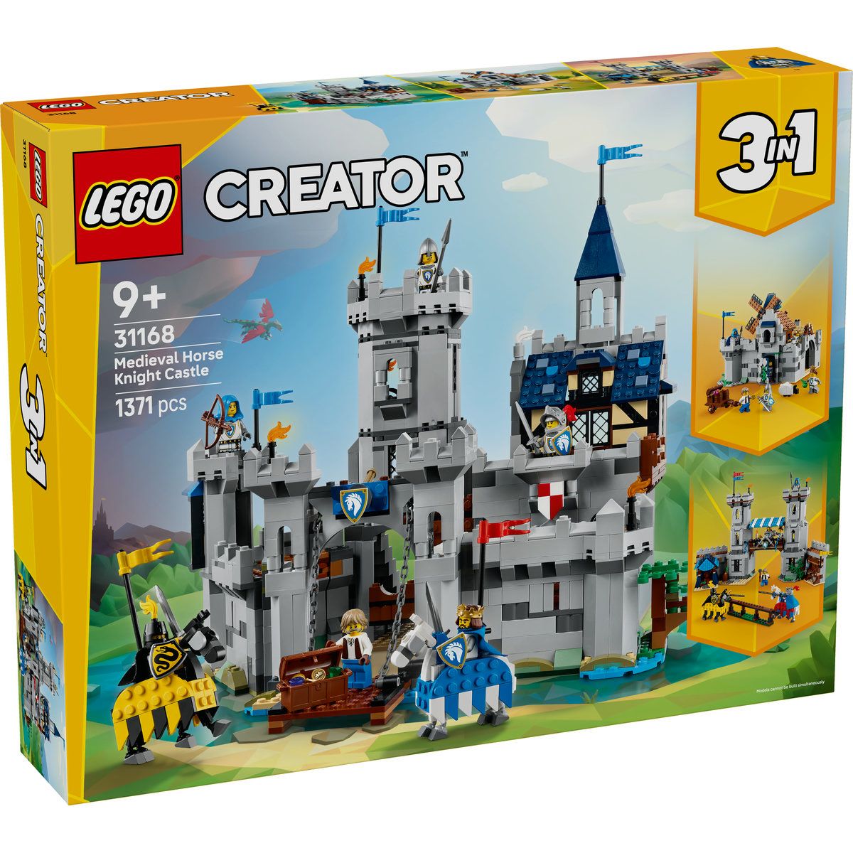 Jocuri educative și de societate - LEGO CREATOR CASTEL MEDIEVAL CU CAI SI CAVALERI 31168
