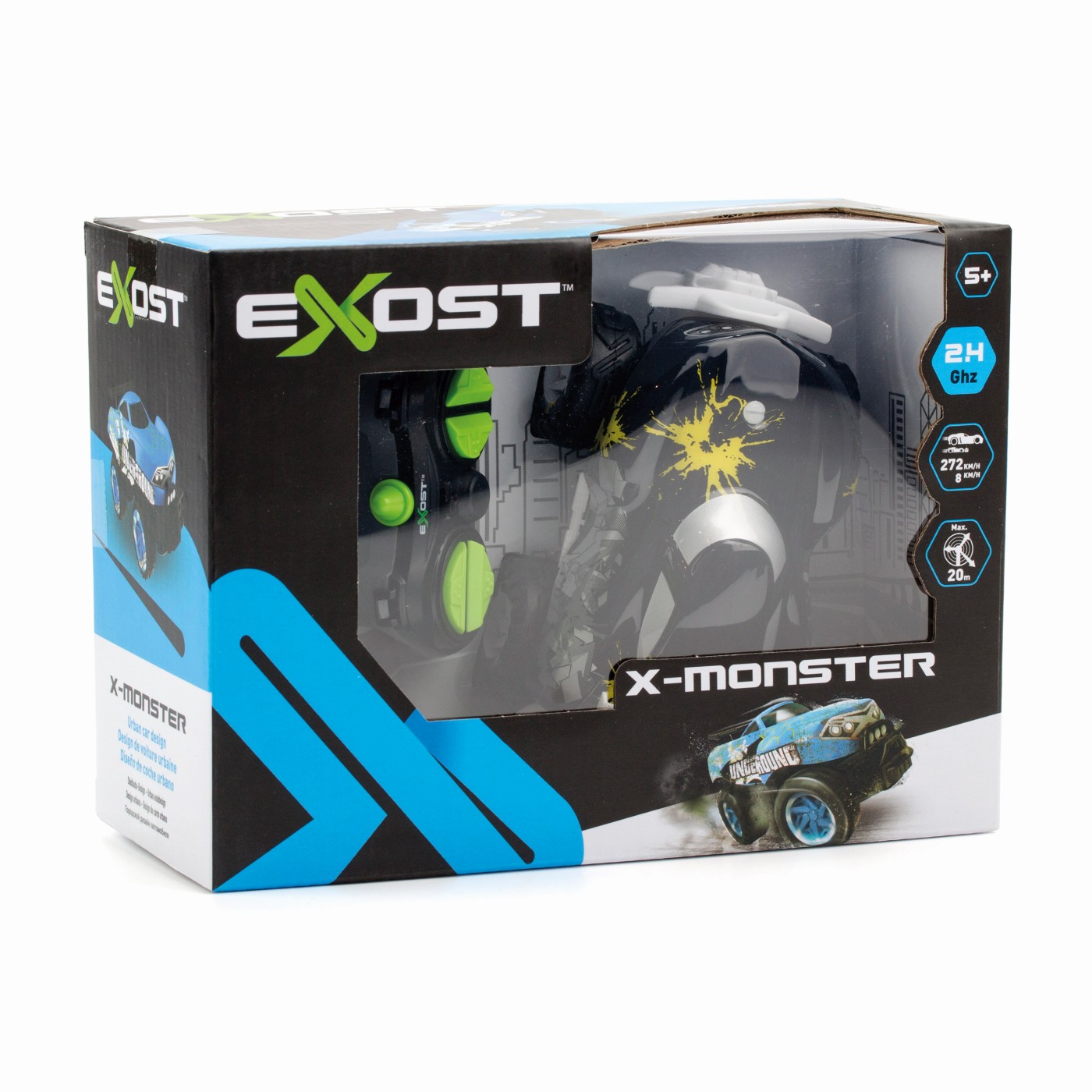 Masinuțe cu telecomandă - SILVERIT EXOST MASINA CU TELECOMANDA X MONSTER NEAGRA