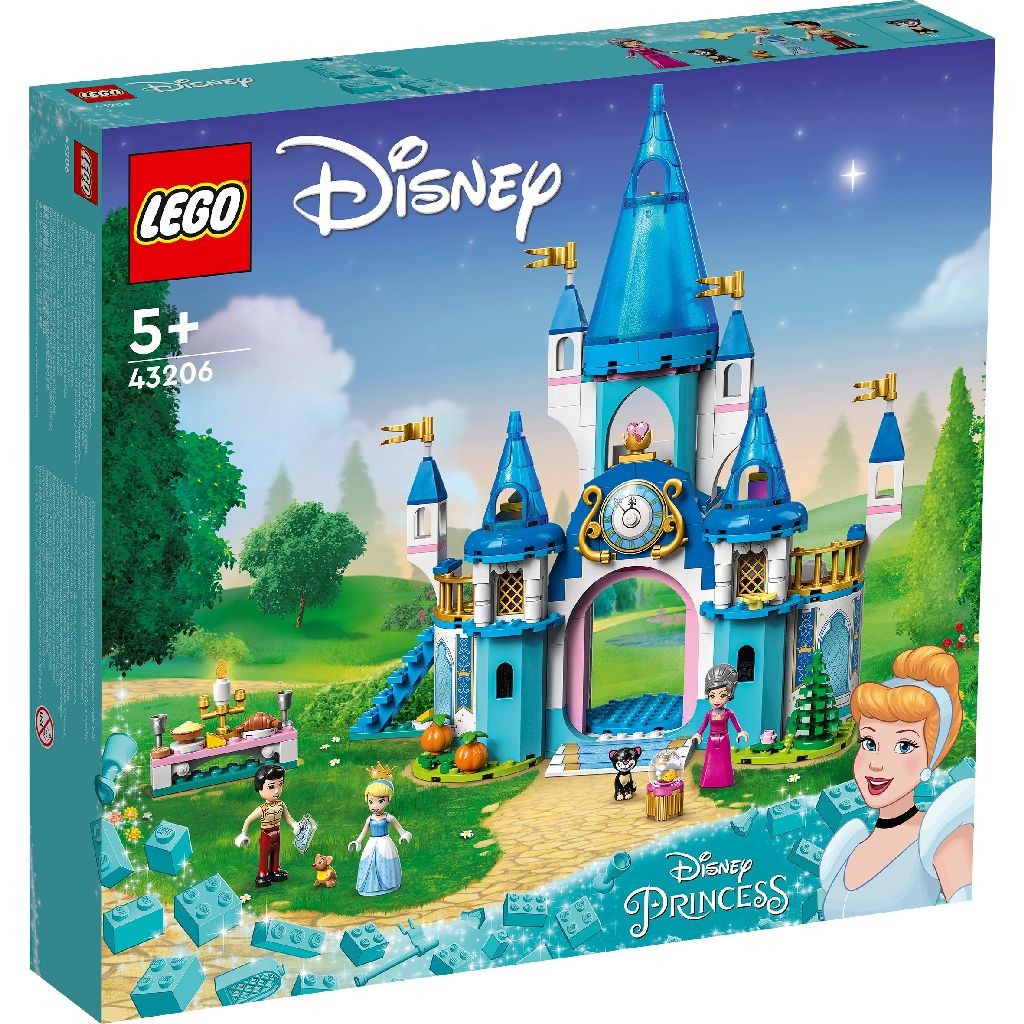Jocuri educative și de societate - LEGO DISNEY PRINCESS CASTELUL CENUSARESEI SI AL LUI FAT-FRUMOS 43206