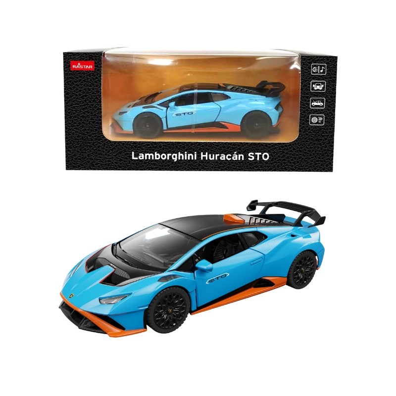Jucării și jocuri - MASINUTA METALICA LAMBORGHINI HURACAN STO SCARA 1 LA 32