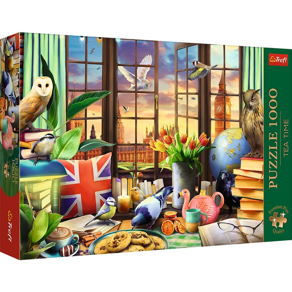 Jucării și jocuri - PUZZLE TREFL 1000 PREMIUM PLUS TEA TIME TOATE LUCRURILE BRITANICE