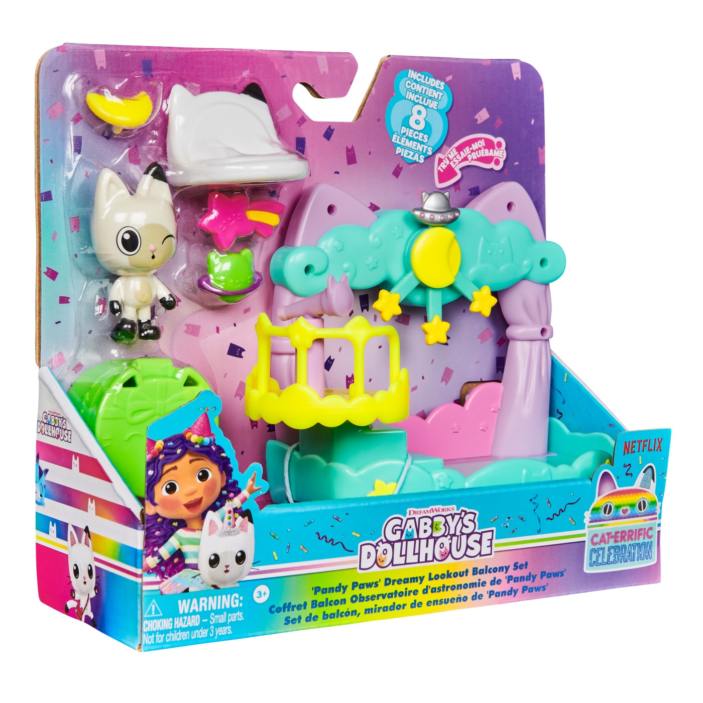 Jucării și jocuri - GABBYS DOLLHOUSE SET BALCON DECORAT A LUI PANDY PAWS