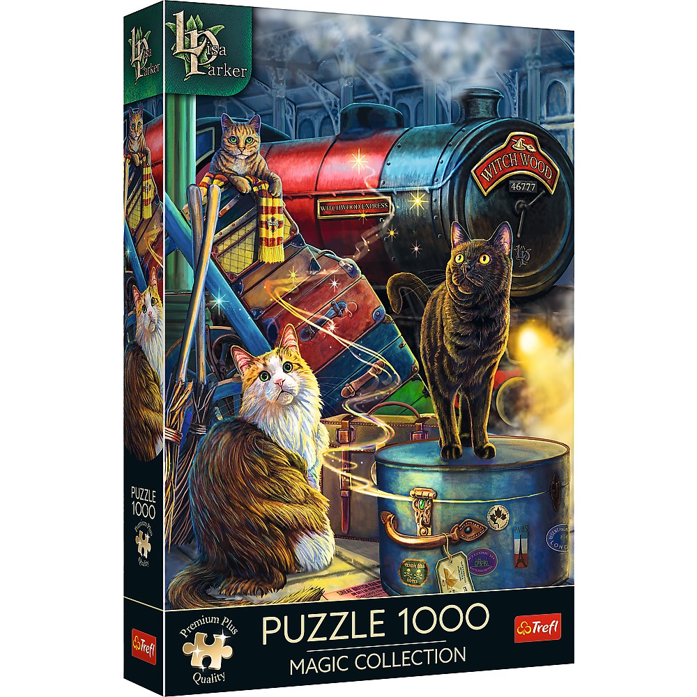 Jucării și jocuri - PUZZLE TREFL 1000 PREMIUM PLUS EXPRESUL VRAJITOR