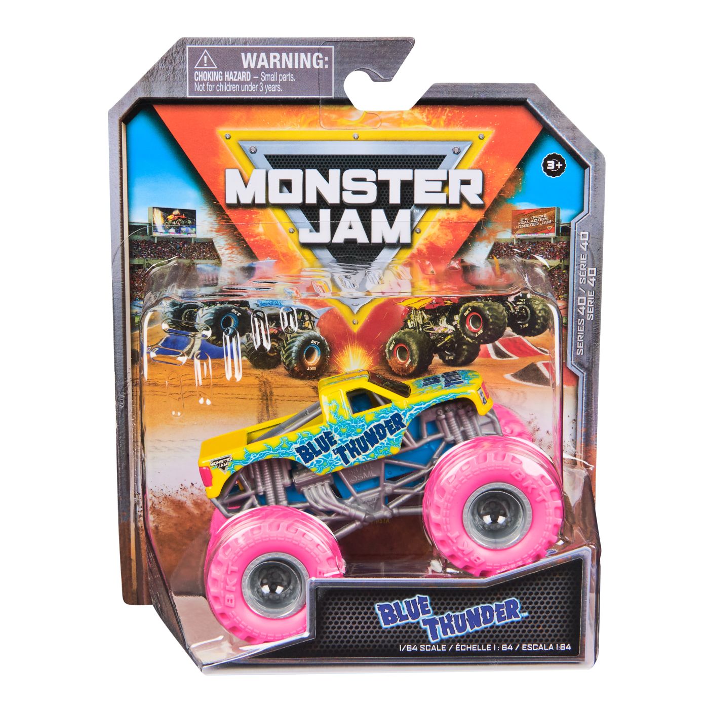 Jucării și jocuri - MONSTER JAM MASINUTA METALICA BLUE THUNDER SCARA 1 LA 64