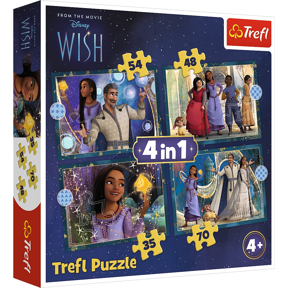 Jucării și jocuri - PUZZLE TREFL 4IN1 WISH VISELE DEVIN REALITATE