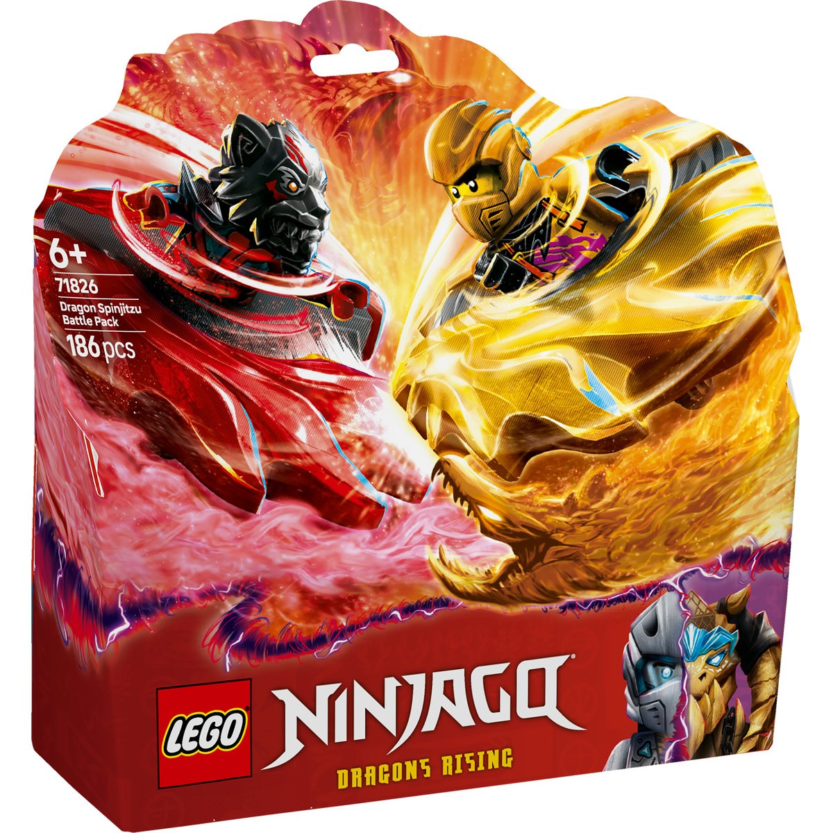 Jocuri educative și de societate - LEGO NINJAGO PACHET DE LUPTA CU DRAGONI SPINJITZU 71826