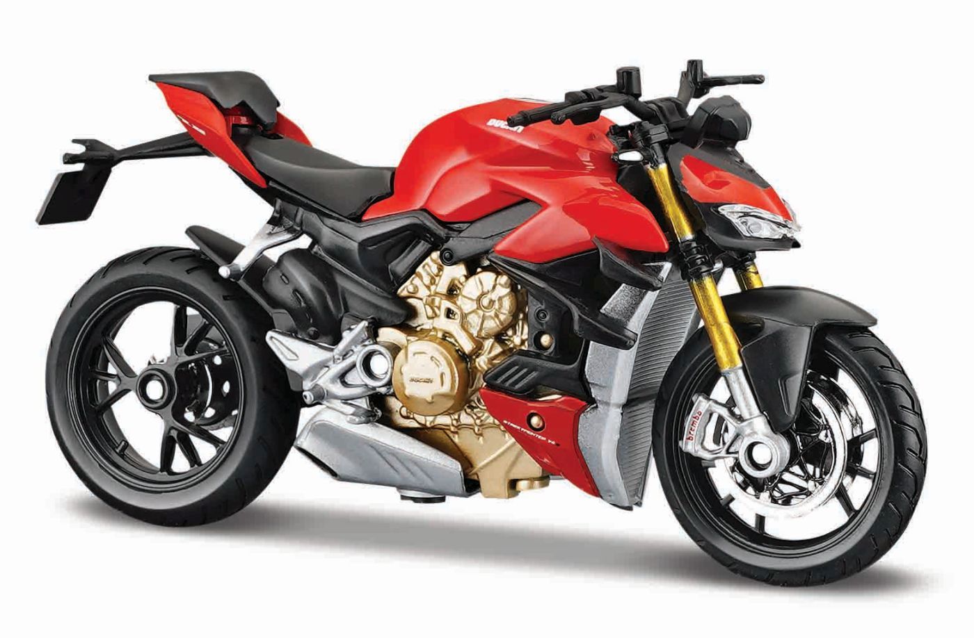 Jucării și jocuri - MAISTO MOTOCICLETA METALICA CU STAND EDITIE SPECIALA DUCATI SUPER NAKED SCARA 1 LA 18