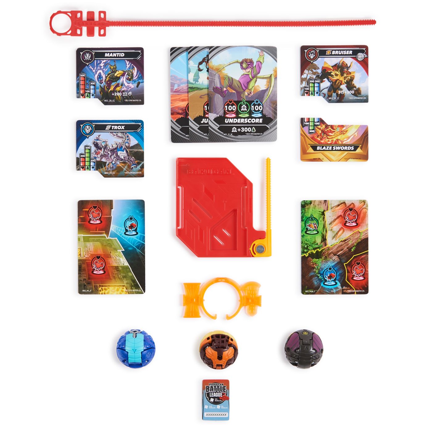 BAKUGAN STARTER PACK BRUISER MANTID TITANIUM TROX [2]