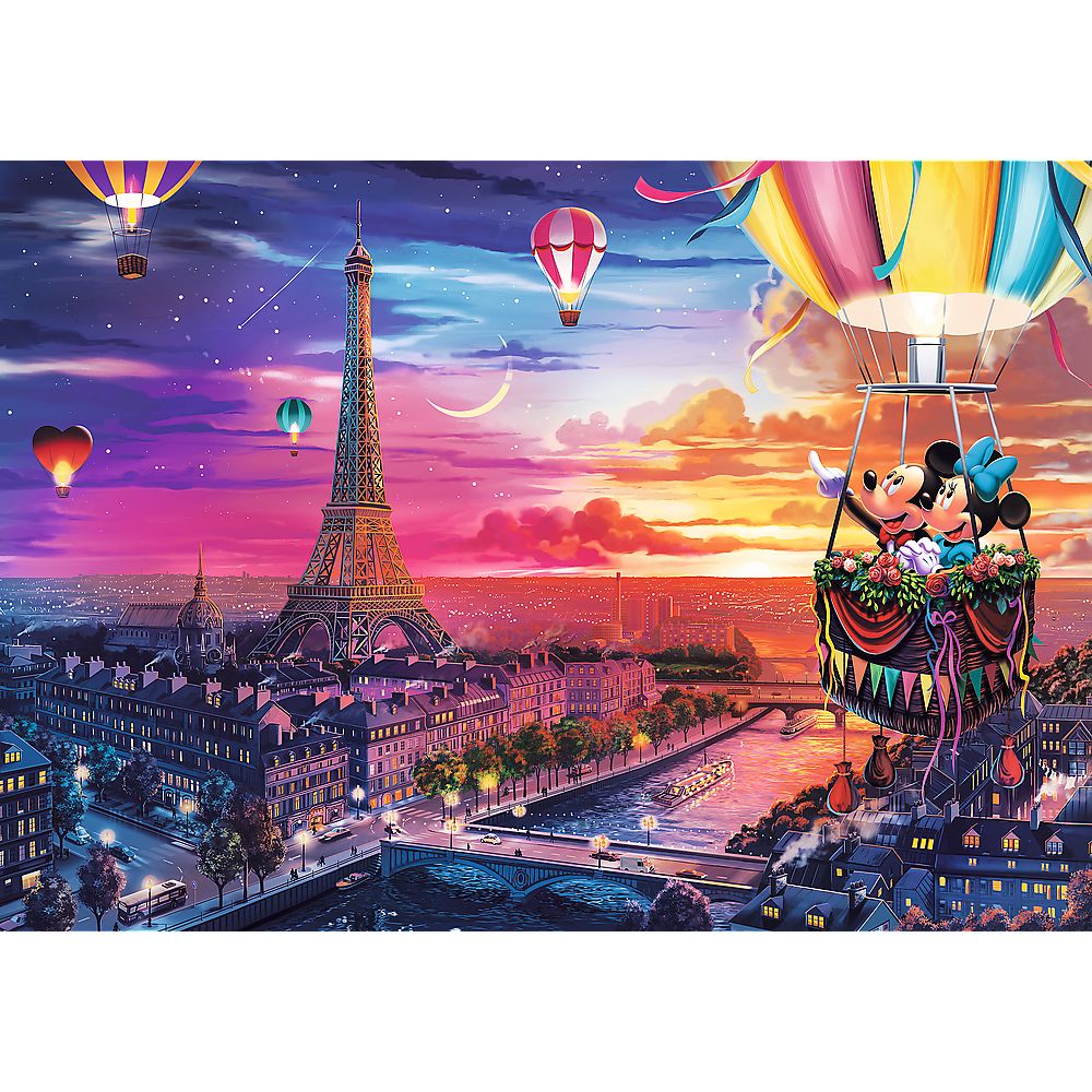 PUZZLE TREFL 1000 PREMIUM PLUS DISNEY MICKEY SI MINNIE IN PARIS [2]