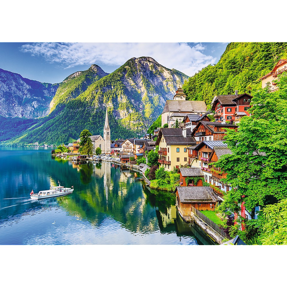 PUZZLE TREFL 1000 HALLSTATT AUSTRIA [2]