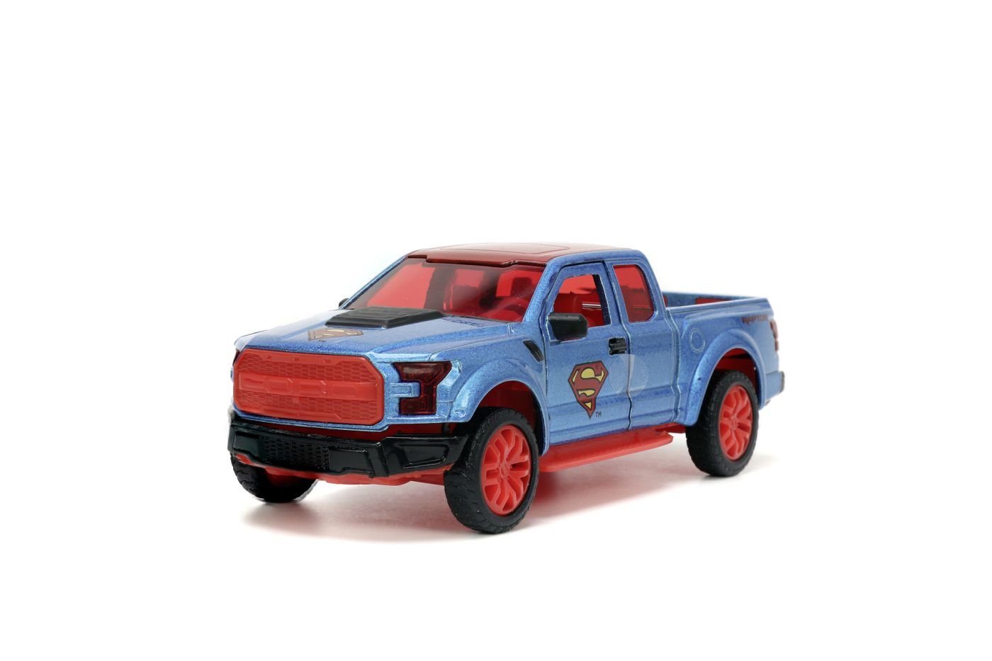 JADA DC SET FIGURINA METALICA SUPERMAN SI MASINUTA 2017 FORD F 150 RAPTOR SCARA 1:32 [2]