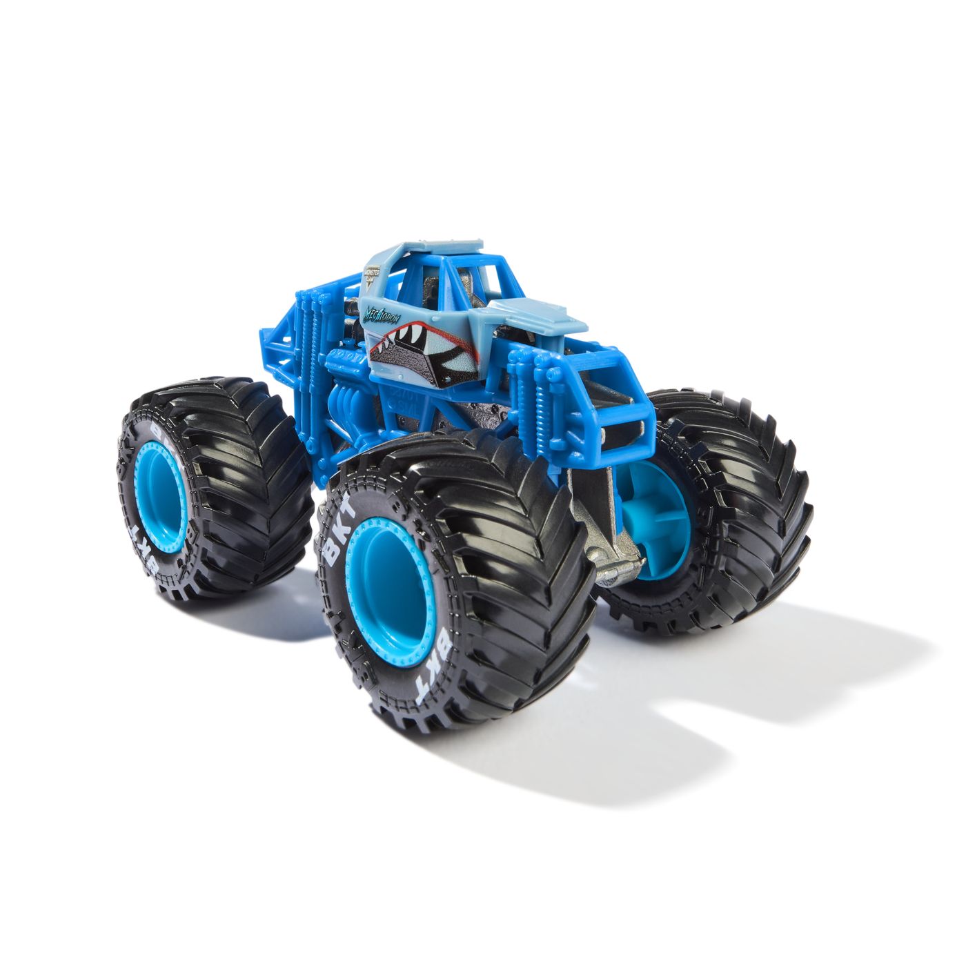 MONSTER JAM MASINUTA METALICA MEGALODON ALBASTRU SCARA 1 LA 64 [2]