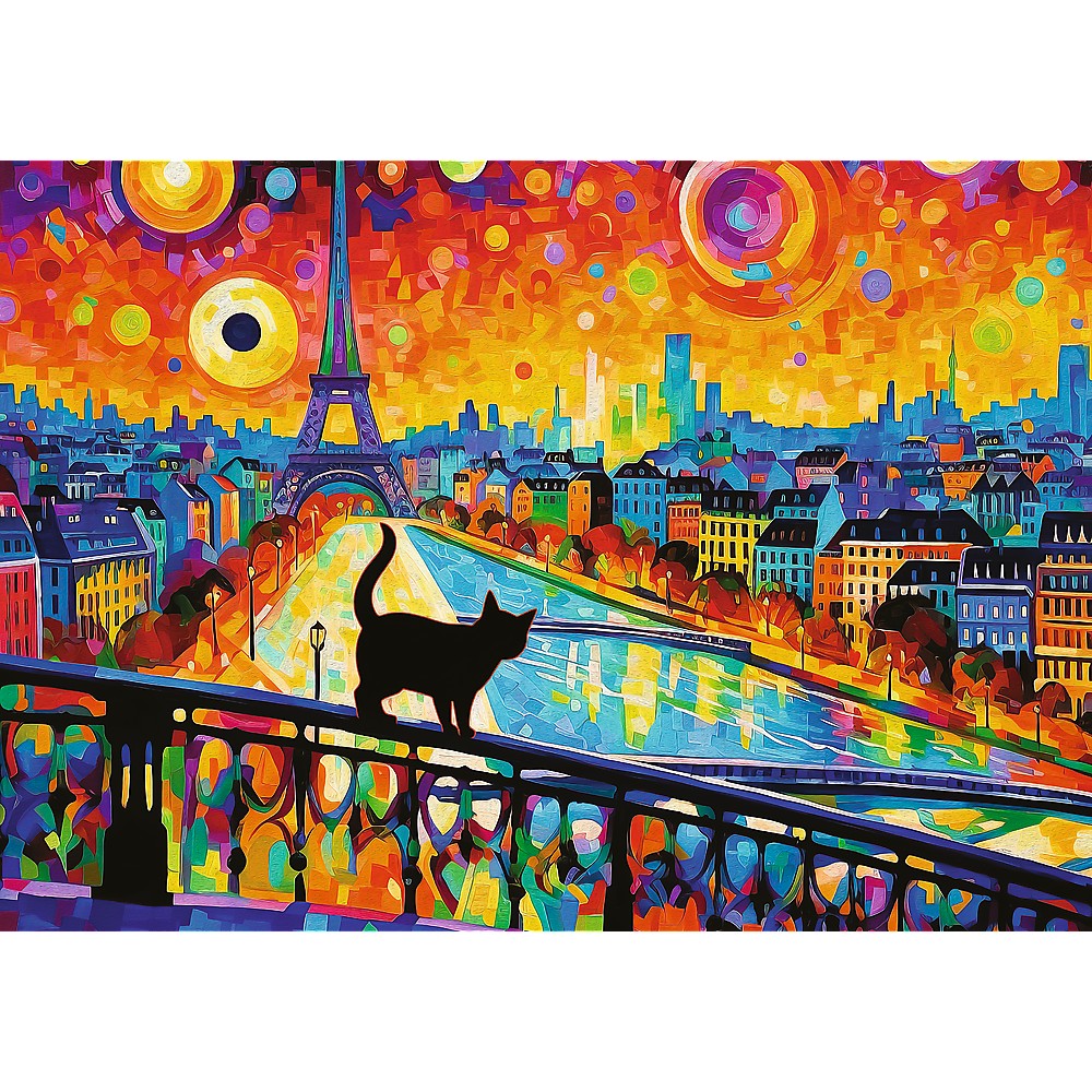 PUZZLE TREFL 1000 PISICA DIN PARIS [2]