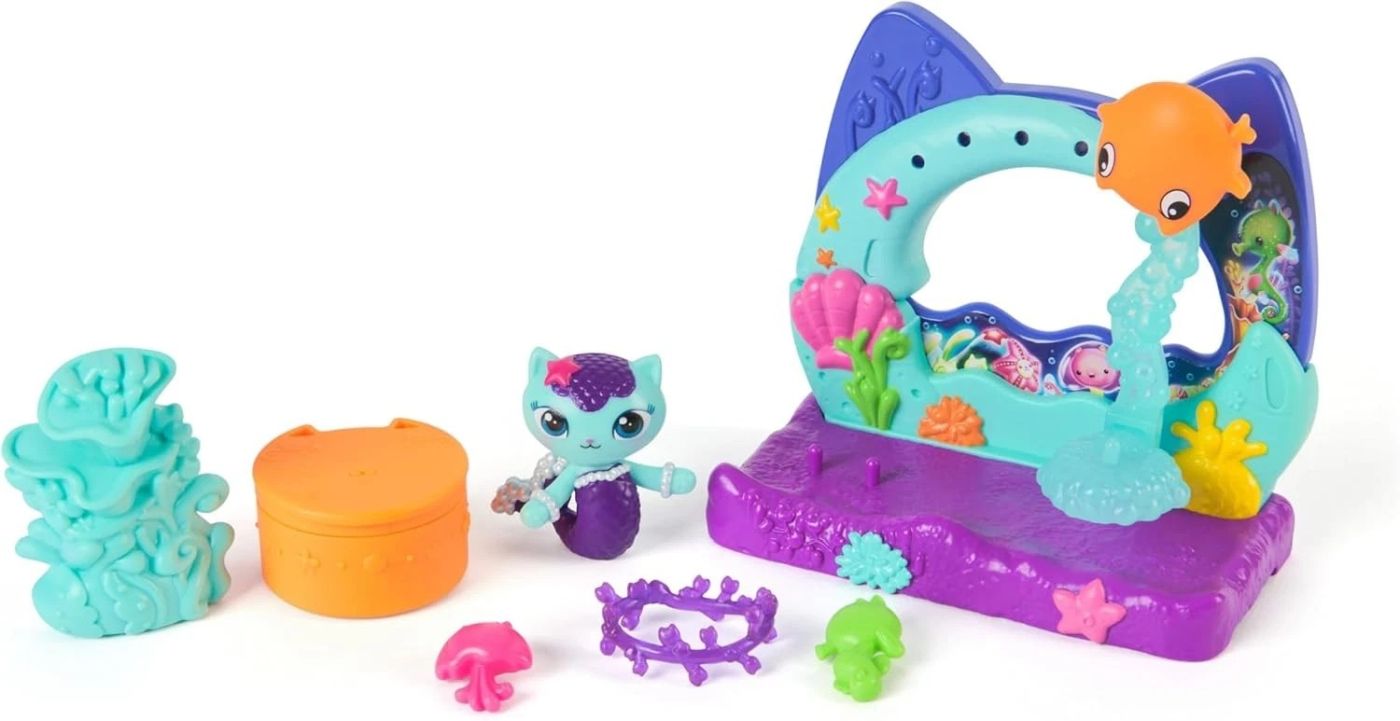 GABBYS DOLLHOUSE FILMUL SET BALCONUL ACVARIU SI FIGURINA MERCAT [2]