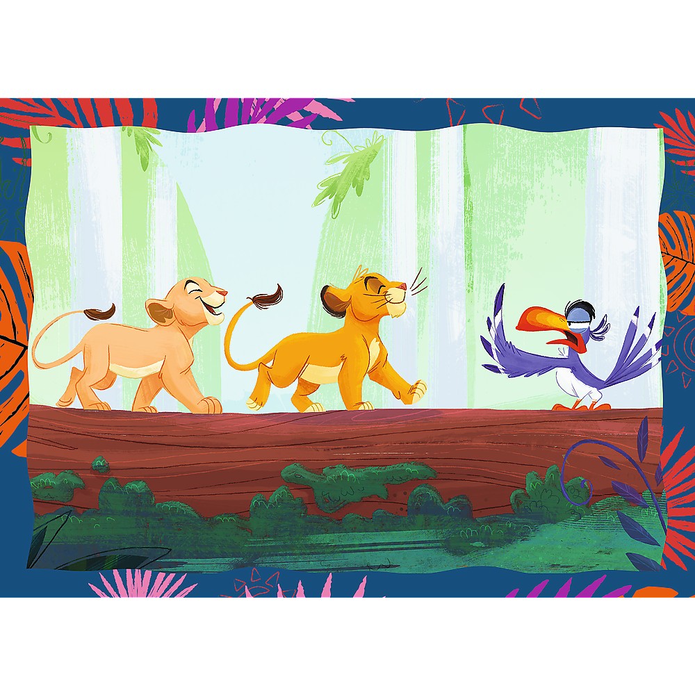 PUZZLE TREFL 4IN1 DISNEY REGELE LEU [2]