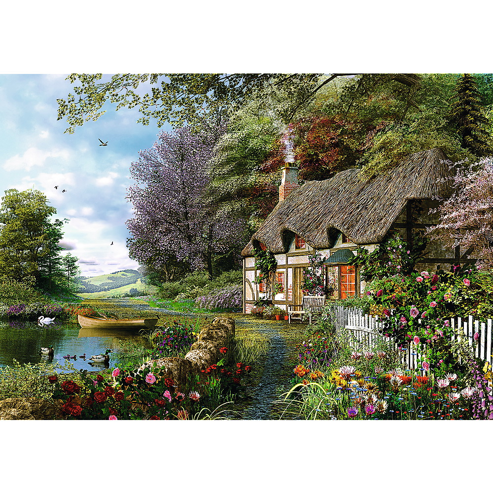 PUZZLE TREFL 1000 CASUTA DE PE LAC [2]