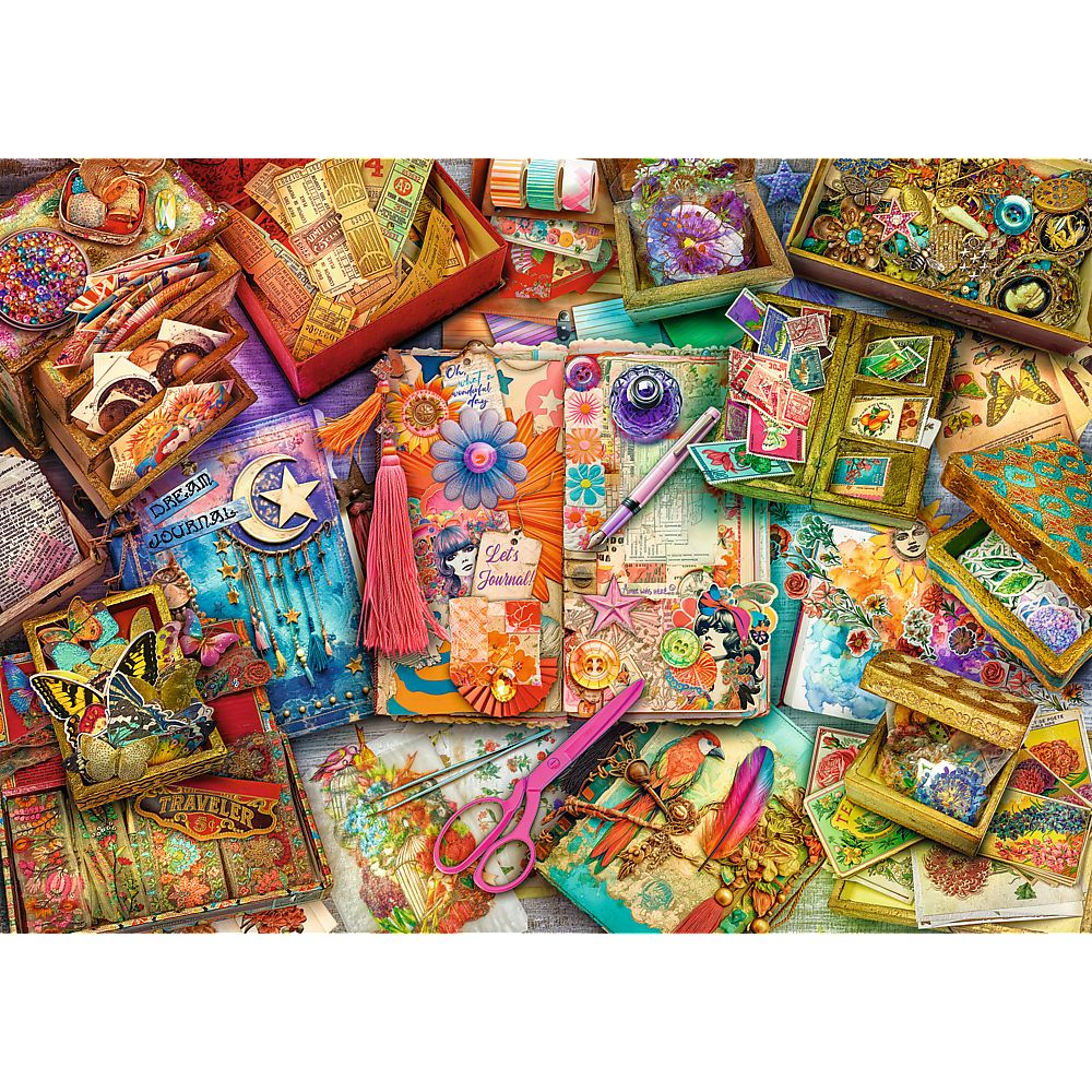PUZZLE TREFL 1000 PREMIUM PLUS TEA TIME UN BIROU PLIN DE INSPIRATIE [2]