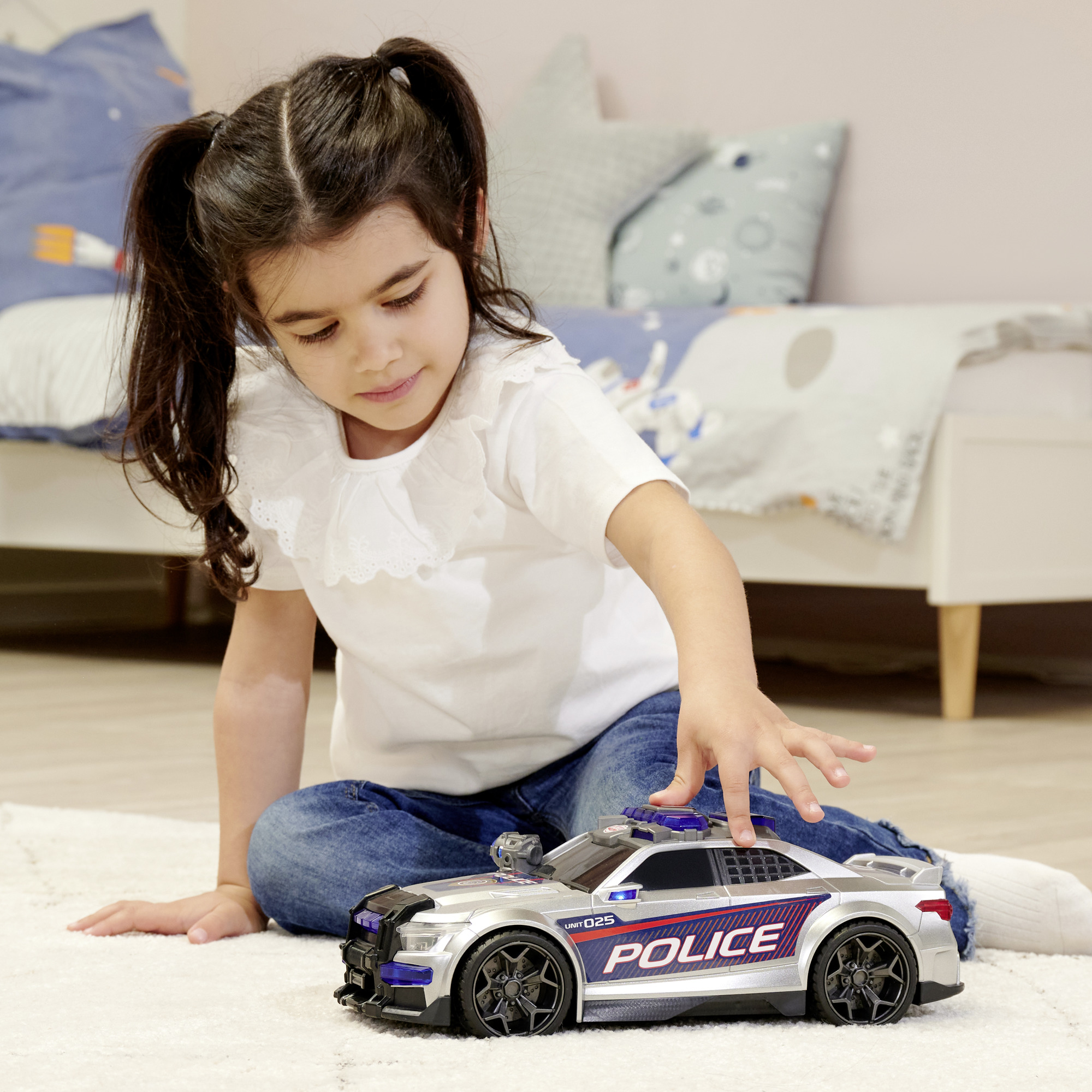 DICKIE TOYS MASINA DE POLITIE STREET FORCE CU LUMINI SI SUNETE 33CM [3]