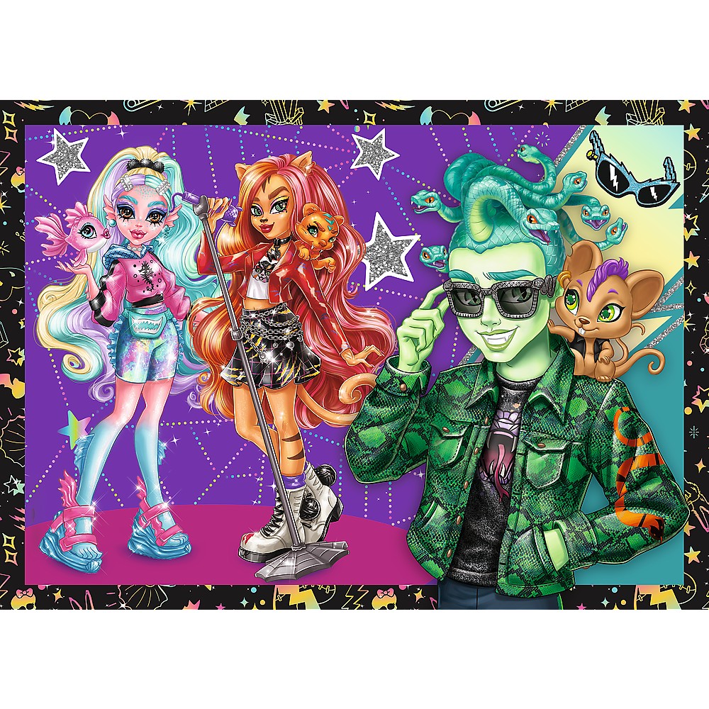 PUZZLE TREFL 4IN1 MONSTER HIGH O ZI ELECTRIZANTA [3]