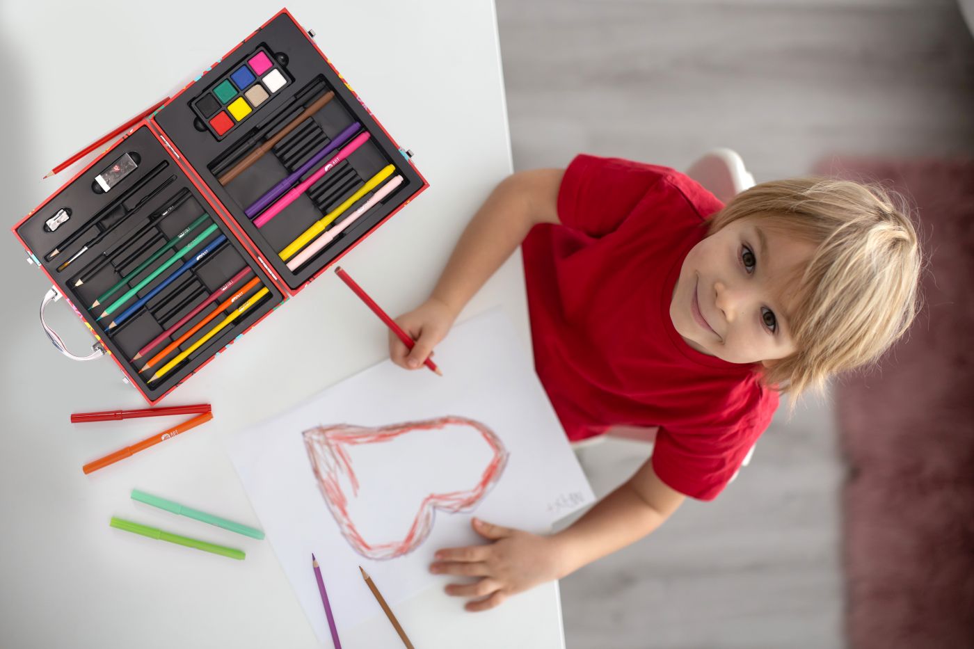 HAPPI HOBBI ART CASE SET DE DESEN DELUXE CU 50 DE ACCESORII LUMEA MEA [3]