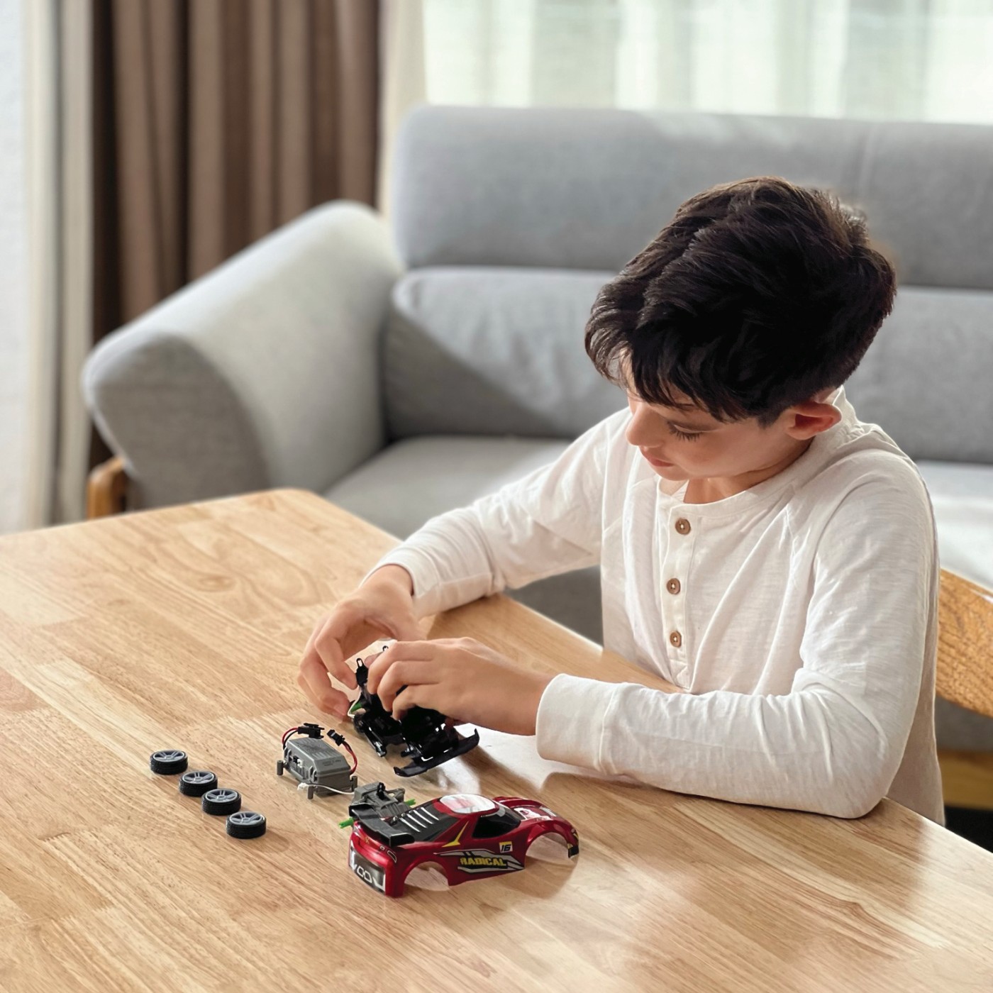 SILVERLIT EXOST BUILD 2 DRIVE MASINUTA RC ROSIE [3]