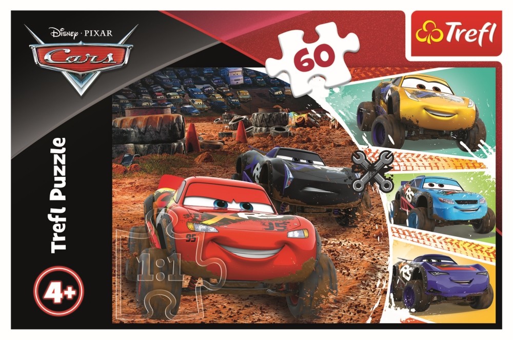 PUZZLE TREFL 60 FULGER MCQUEEN CU PRIETENII [3]