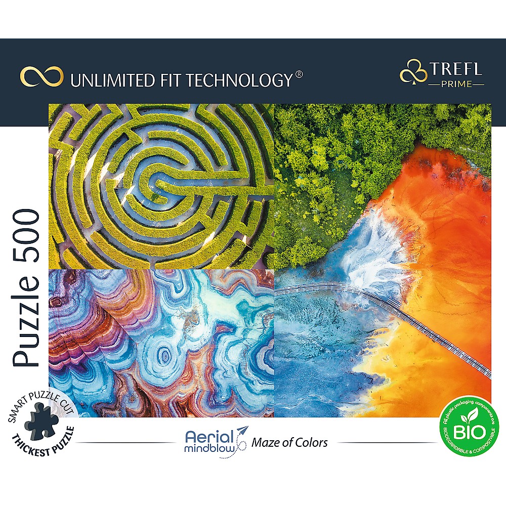 PUZZLE TREFL UFT 500 LABIRINTURI DE CULORI [3]