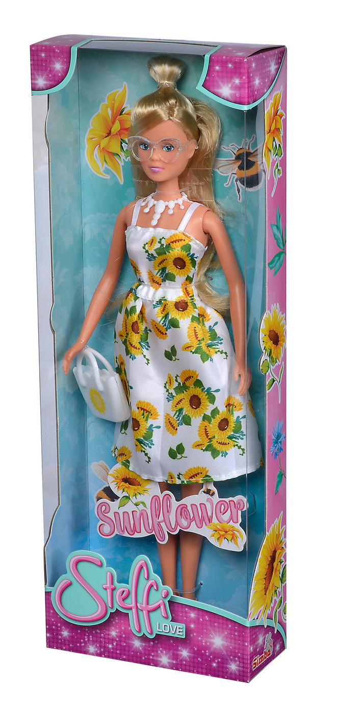 PAPUSA STEFFI CU ROCHITA ALBA CU IMPRIMEU FLOAREA SOARELUI [3]