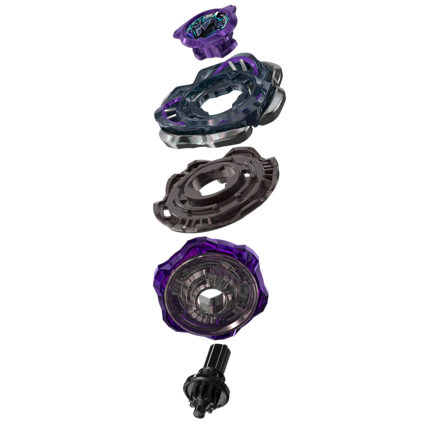 BEYBLADE X LET IT RIP SET LANSATOR SI ROATA DARK PERSEUS B 6-80W [3]