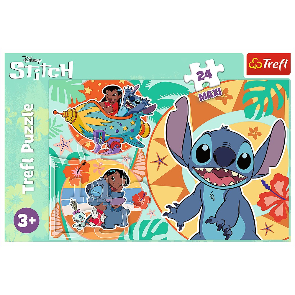 PUZZLE TREFL 24 MAXI STITCH ZIUA VESELA A LUI LILO SI STITCH [3]