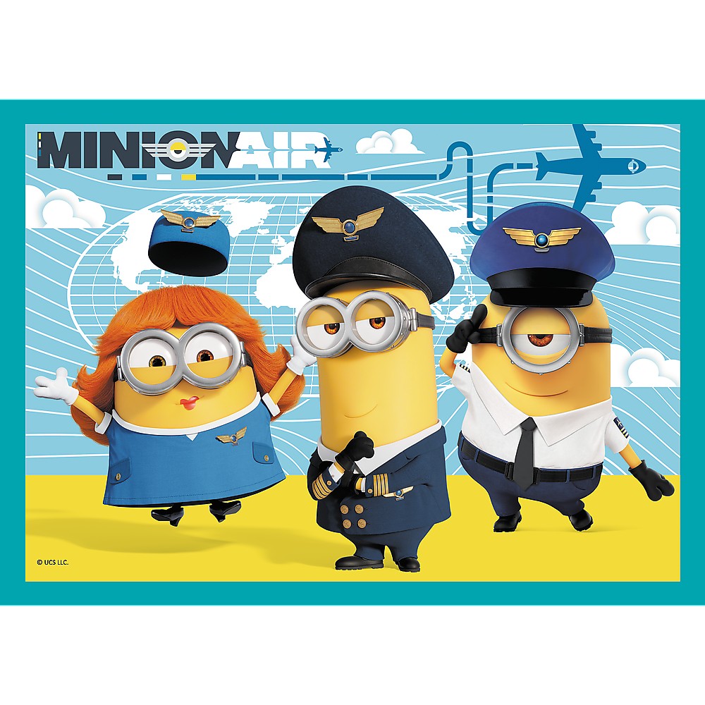 PUZZLE TREFL MINIONS 4IN1 LUMEA FERICITA A MINIONILOR [3]