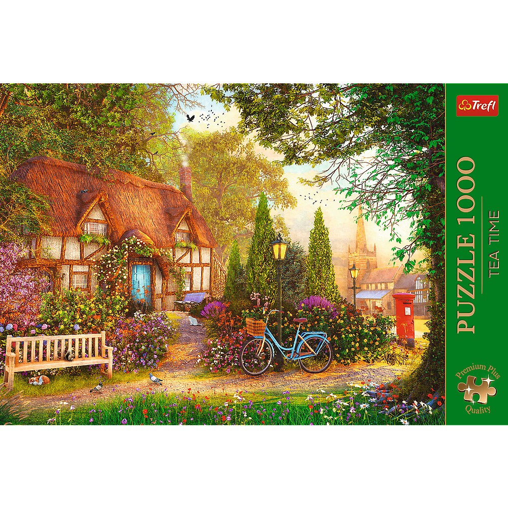 PUZZLE TREFL 1000 PREMIUM PLUS TEA TIME CABANA CU STUF [3]