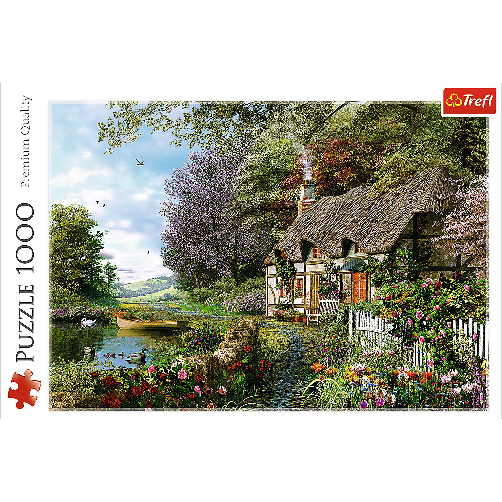 PUZZLE TREFL 1000 CASUTA DE PE LAC [3]