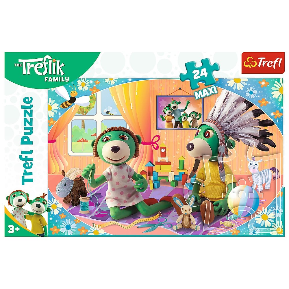 PUZZLE TREFL 24 MAXI TREFLIK FAMILIA FERICITA [3]
