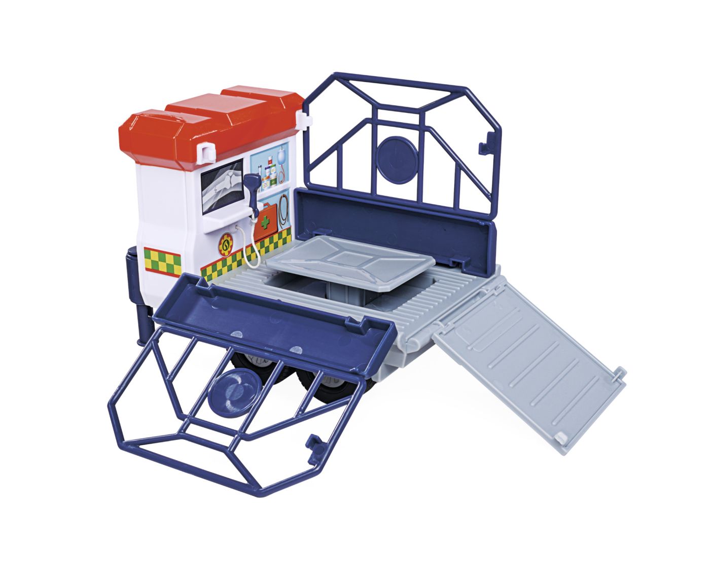 POMPIERUL SAM VEHICUL SALVARE ANIMALE CU FIGURINE SI REMORCA [3]