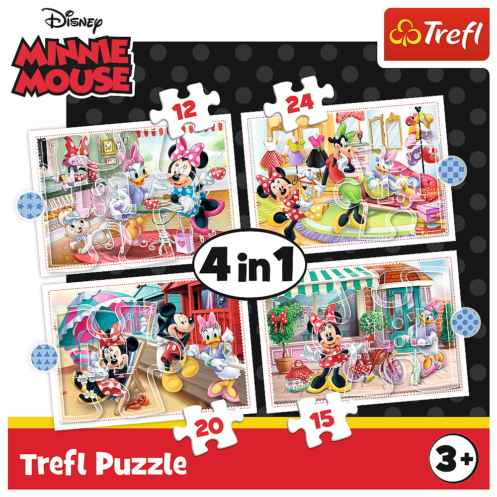 PUZZLE TREFL 4IN1 MINNIE MOUSE SI PRIETENII EI [6]