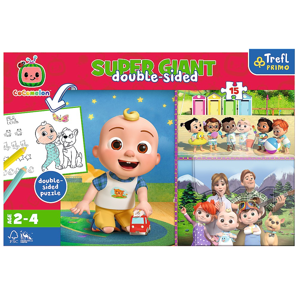 PUZZLE TREFL PRIMO SUPER GIANT 15 COCOMELON [4]