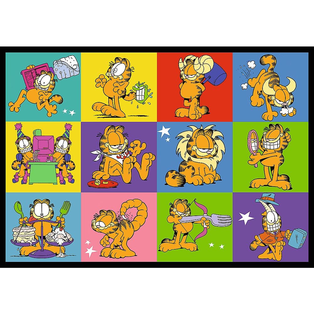 PUZZLE TREFL 4X250 LUI GARFIELD NU II PLACE ZIUA DE LUNI [4]