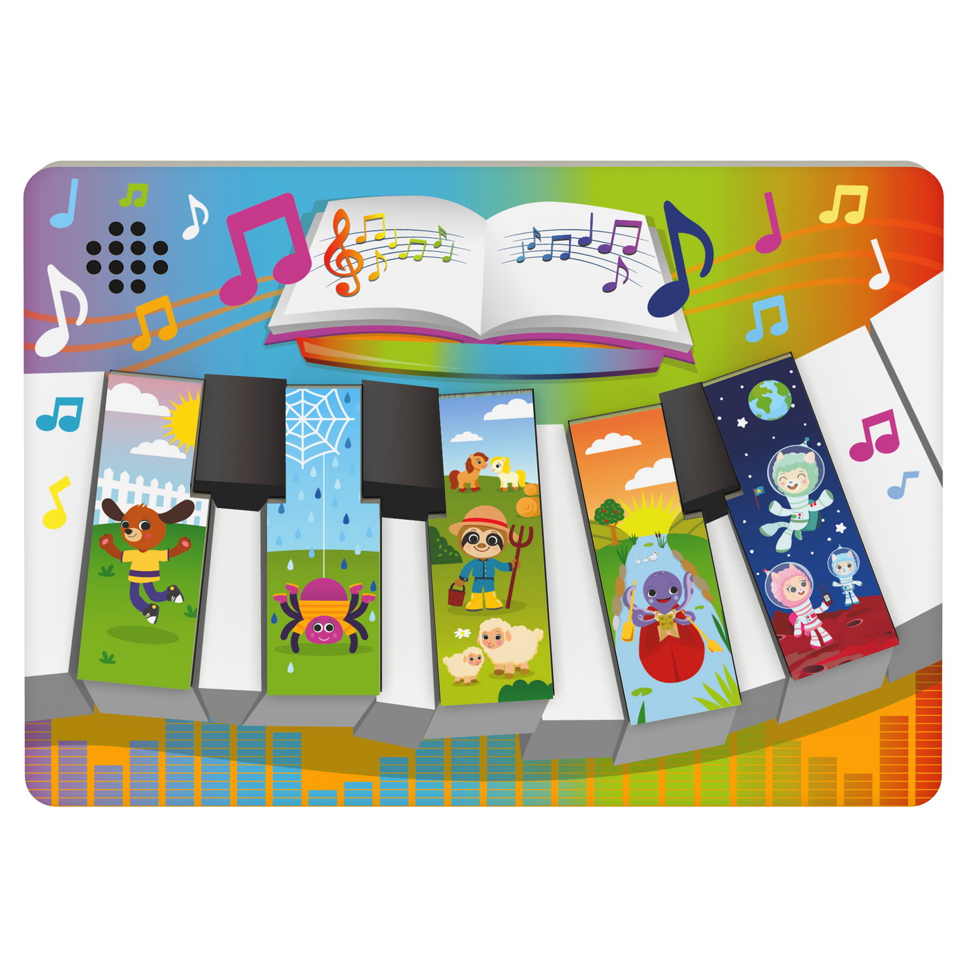 PUZZLE DIN LEMN IN FORMA DE PIAN CU SUNETE [4]