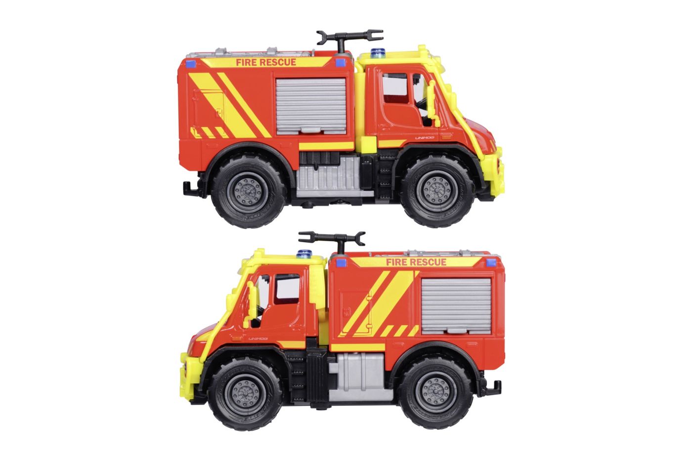 MAJORETTE MASINA METALICA DE POMPIERI MERCEDES UNIMOG U530 SCARA 1 LA 43 [4]