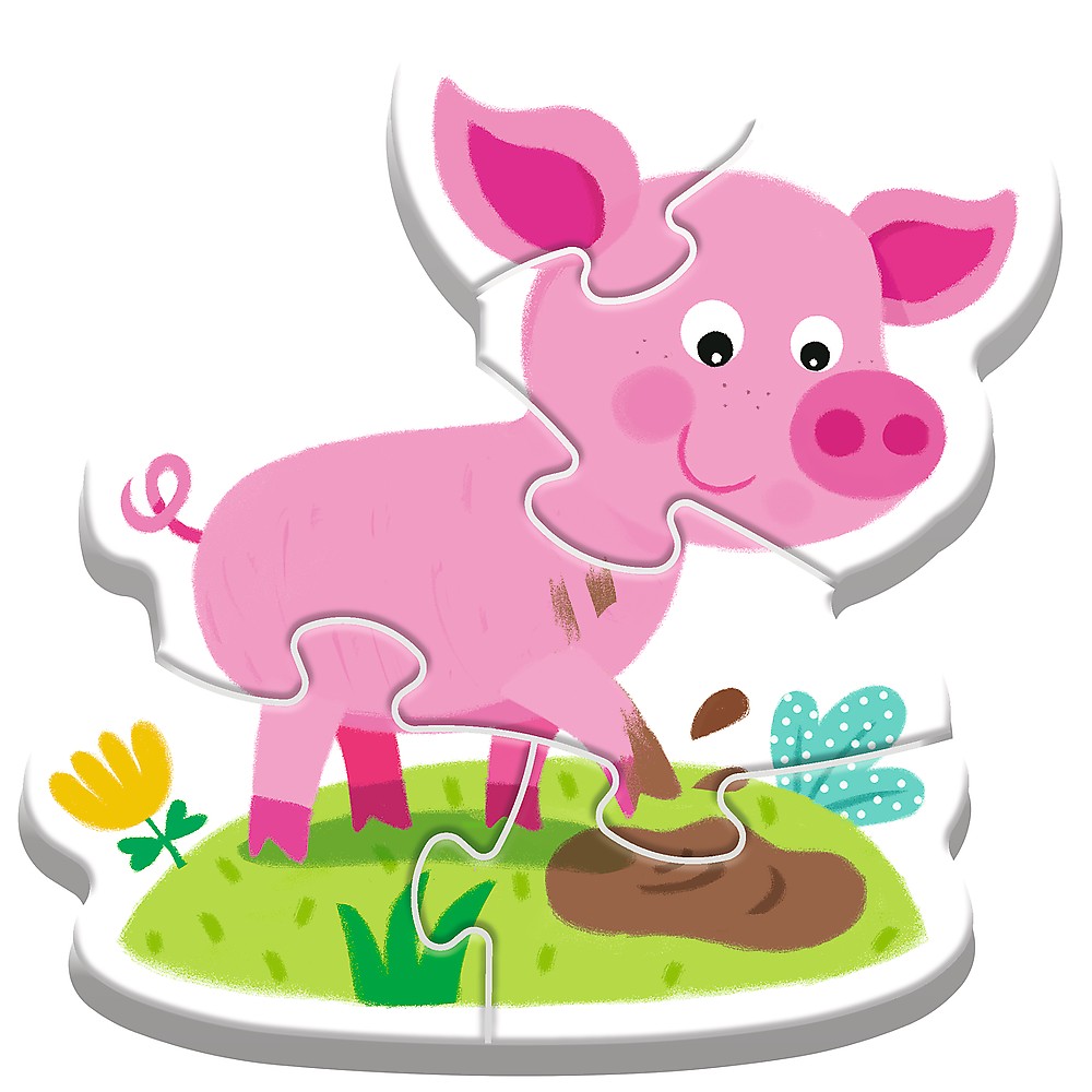 PUZZLE TREFL BABY CLASIC LA FERMA 14 PIESE [4]